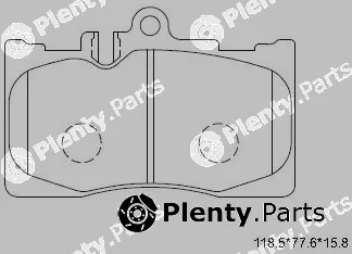 Asimco KD2751 — Brake Pad Set, disc brake