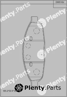 Asimco KD66510 — Brake Pad Set, disc brake