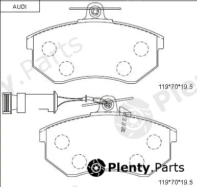 Asimco KD7700 — Brake Pad Set, disc brake