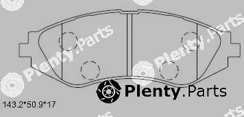 Asimco KD9734 — Brake Pad Set, disc brake