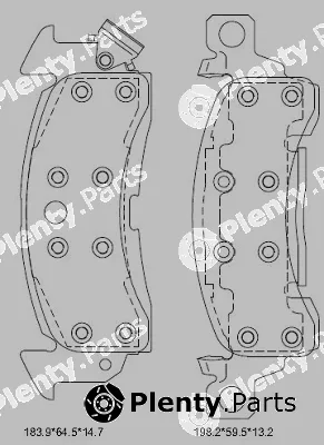 Asimco KD6801 — Brake Pad Set, disc brake