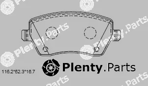 Asimco KD7785F — Brake Pad Set, disc brake