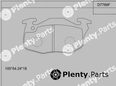 Asimco KD7766F — Brake Pad Set, disc brake