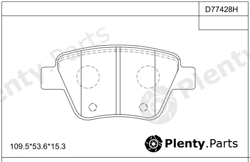Asimco KD77428H — Brake Pad Set, disc brake