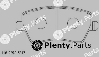 Asimco KD7785 — Brake Pad Set, disc brake