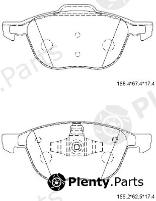 Asimco KD3726 — Brake Pad Set, disc brake
