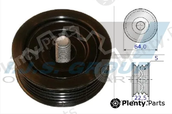 Ijs Group 93-2134 — Deflection/Guide Pulley, V-ribbed belt