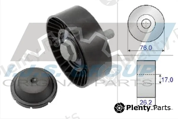 Ijs Group 93-2132 — Deflection/Guide Pulley, V-ribbed belt