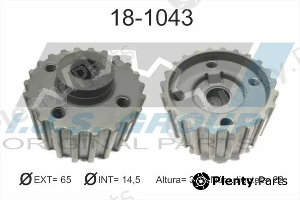 Ijs Group 18-1043 — Sprocket, crankshaft