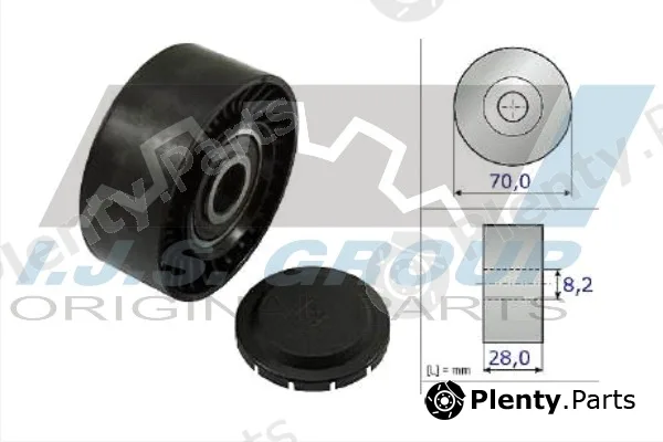 Ijs Group 93-1272 — Deflection/Guide Pulley, V-ribbed belt
