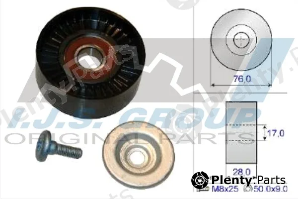 Ijs Group 93-2138 — Deflection/Guide Pulley, V-ribbed belt