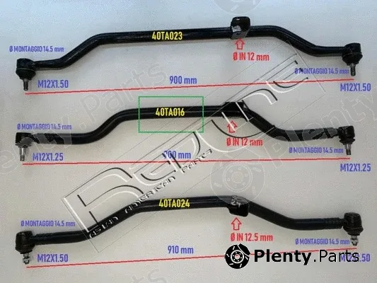 Red-Line 40TA016 — Centre Rod Assembly