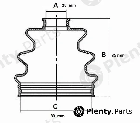 Red-Line 59MI000 — Bellow Kit, drive shaft