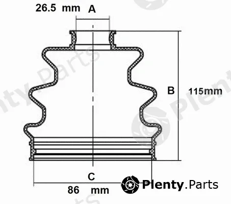 Red-Line 59MI003 — Bellow Kit, drive shaft