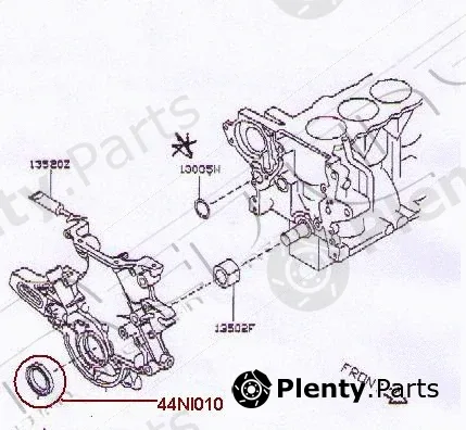 Red-Line 44NI010 — Shaft Seal, crankshaft