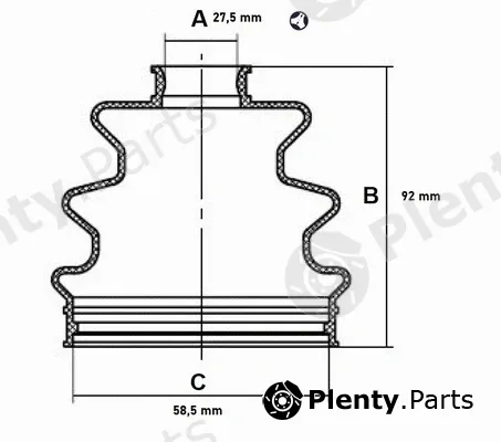 Red-Line 59SM001 — Bellow Kit, drive shaft