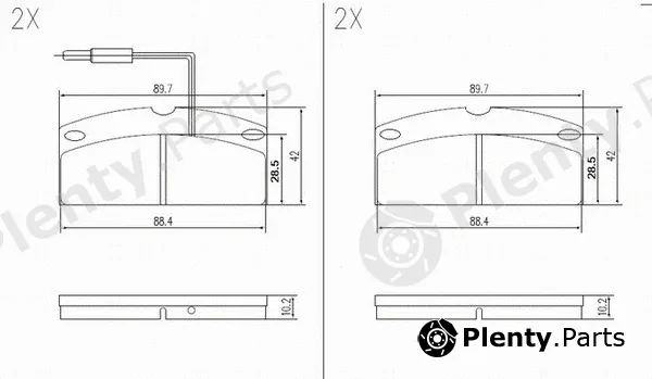 Red-Line 27MV002 — Brake Pad Set, disc brake
