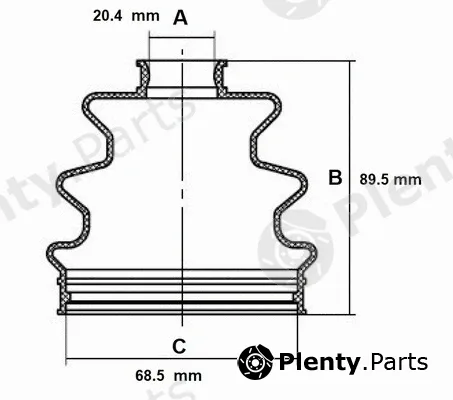 Red-Line 59DA000 — Bellow Kit, drive shaft