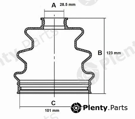Red-Line 59NI014 — Bellow Kit, drive shaft