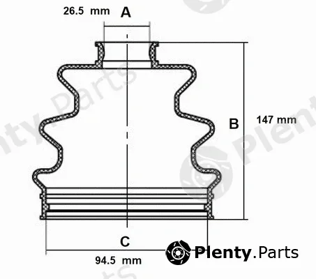 Red-Line 59MI007 — Bellow Kit, drive shaft