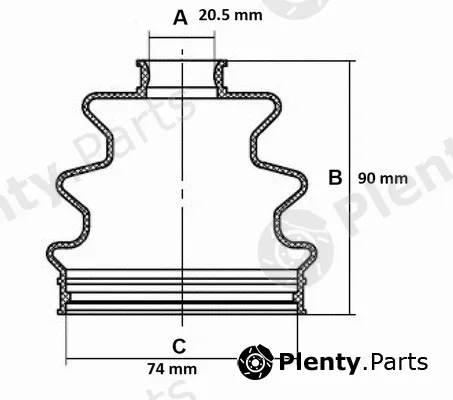 Red-Line 59JE000 — Bellow Kit, drive shaft