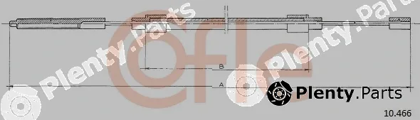 Cofle 10.466 — Cable Pull, parking brake