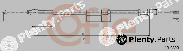 Cofle 92.10.9890 — Cable Pull, parking brake