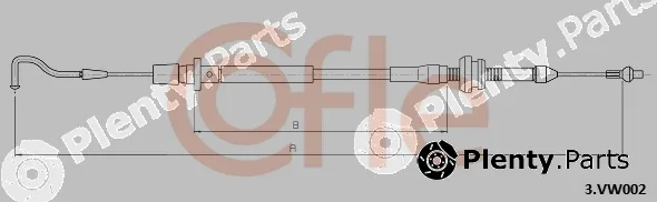 Cofle 3.VK002 — Accelerator Cable