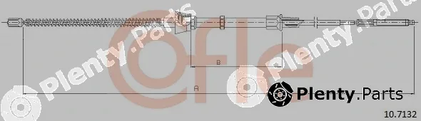Cofle 10.7132 — Cable Pull, parking brake