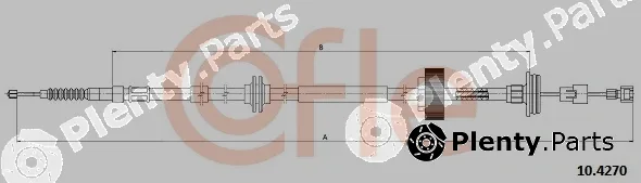 Cofle 10.4270 — Cable Pull, parking brake