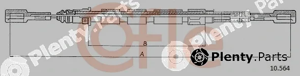 Cofle 92.10.564 — Cable Pull, parking brake