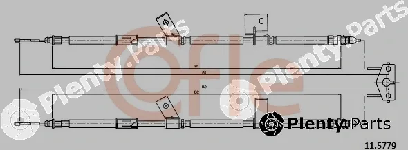 Cofle 11.5779 — Cable Pull, parking brake