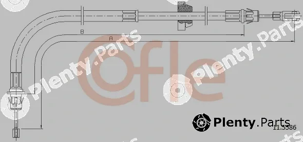 Cofle 11.5586 — Cable Pull, parking brake