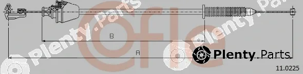 Cofle 92.11.0225 — Accelerator Cable
