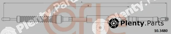 Cofle 10.3480 — Cable Pull, manual transmission