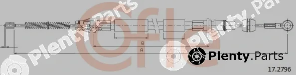 Cofle 17.2796 — Cable Pull, parking brake