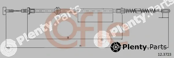 Cofle 12.3723 — Cable Pull, parking brake
