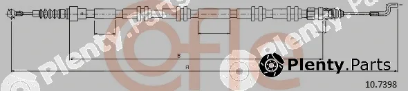 Cofle 10.7398 — Cable Pull, parking brake