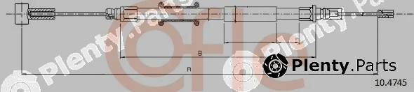 Cofle 10.4745 — Cable Pull, parking brake