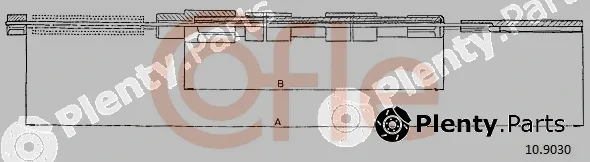 Cofle 10.9030 — Cable Pull, parking brake