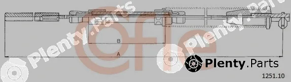 Cofle 1251.10 — Cable Pull, parking brake