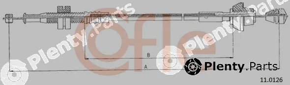 Cofle 11.0126 — Accelerator Cable