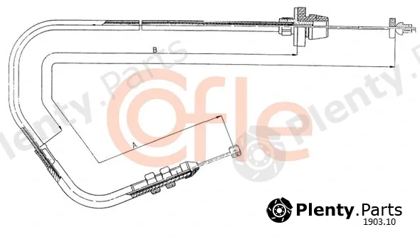 Cofle 1903.10 — Accelerator Cable