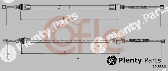 Cofle 10.9336 — Cable Pull, parking brake