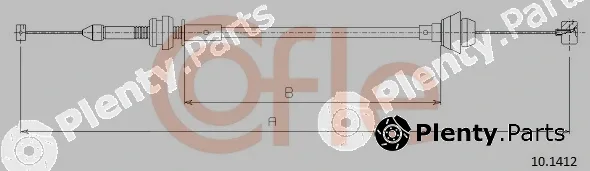 Cofle 10.1412 — Accelerator Cable