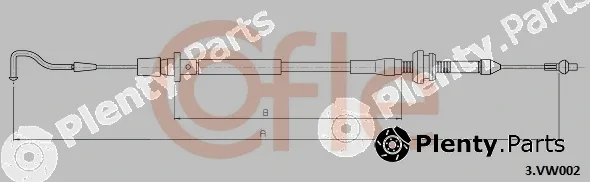 Cofle 92.3.VK002 — Accelerator Cable