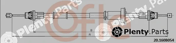 Cofle 20.160B054 — Cable Pull, parking brake