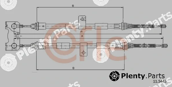 Cofle 11.5445 — Cable Pull, parking brake