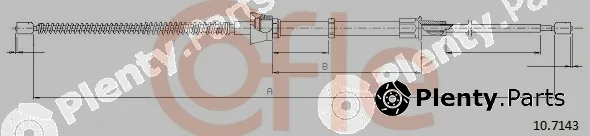Cofle 10.7143 — Cable Pull, parking brake
