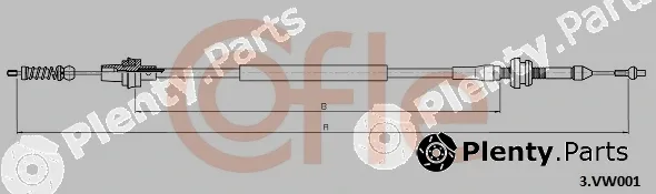 Cofle 92.3.VK001 — Accelerator Cable